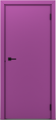 Гладкая пластиковая одностворчатая дверь POSEIDON RAL 4008