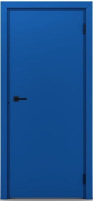 Гладкая пластиковая одностворчатая дверь POSEIDON RAL 5005