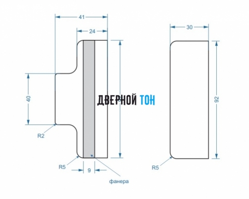 Маятниковая дверная коробка кремового цвета для двухстворчатой двери