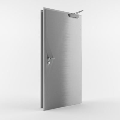 Металлическая противопожарная дверь с пределом огнестойкости EI30 (Тип ST-PP30) одностворчатая