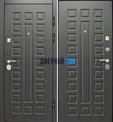 Входная металлическая дверь СЕНАТОР (МДФ-МДФ) венге