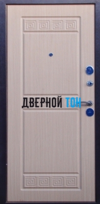 Входная металлическая дверь ТРОЯ (металл-МДФ) Беленый дуб