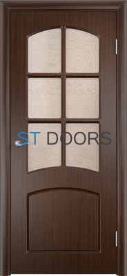 Филенчатая ламинированная дверь Кэрол ДО Венге