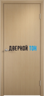 Гладкая шпонированная дверь беленый дуб