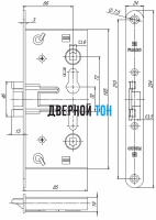 Чертеж замка FL0432