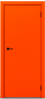 Гладкая пластиковая одностворчатая дверь POSEIDON RAL 2009