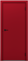 Гладкая пластиковая одностворчатая дверь POSEIDON RAL 3001