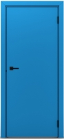 Гладкая пластиковая одностворчатая дверь POSEIDON RAL 5015