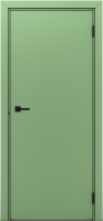 Гладкая пластиковая одностворчатая дверь POSEIDON RAL 6021
