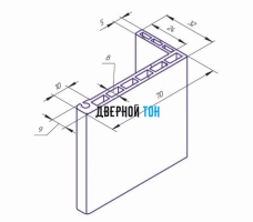 Наличник пластиковый вспененный ПВХ моноколор TL 32