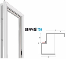 Металлическая цельносварная дверная коробка