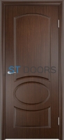 Филенчатая ламинированная дверь Неаполь ДГ Венге