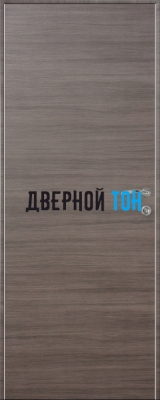 Гладкая дверь Капель с поперечным экошпоном серия ECO (телескопическая коробка) неаполь серый