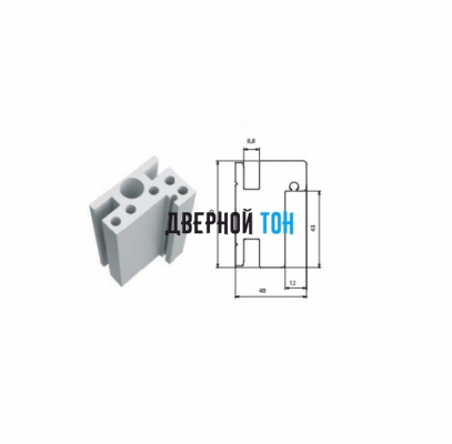 Коробка для пластиковых дверей aquadoor из вспененного ПВХ
