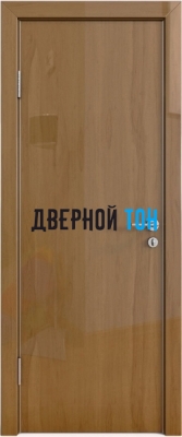 Гладкая дверь модель ДГ 500 глянец анегри темный