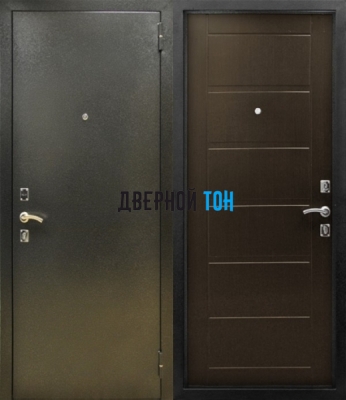 Входная металлическая дверь СИТИ (металл-МДФ) Венге