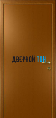Гладкая дверь Капель дуб золотой (телескопическая коробка)
