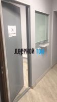 Металлическая противопожарная дверь Ei 60 RAL 7040