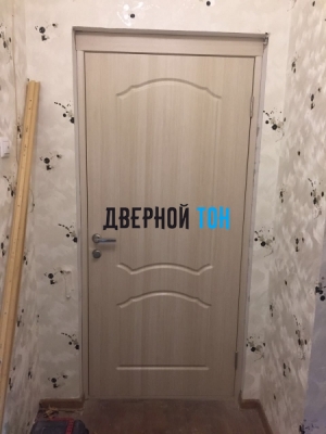 Филенчатая ламинированная дверь Лидия ДГ Беленый дуб