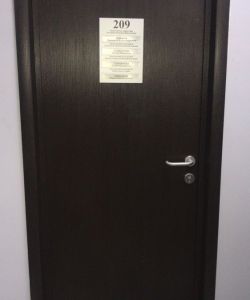 Гладкая пластиковая влагостойкая дверь Aquadoor венге