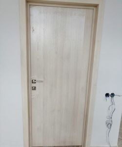 Пластиковая композитная дверь Aquadoor в цвете скандинавский дуб