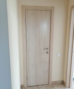 Пластиковая композитная дверь Aquadoor в цвете скандинавский дуб