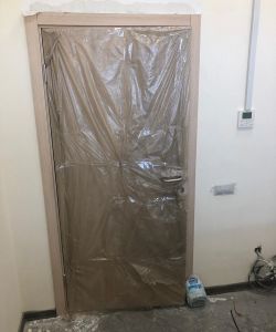 Пластиковая композитная дверь Aquadoor в цвете скандинавский дуб