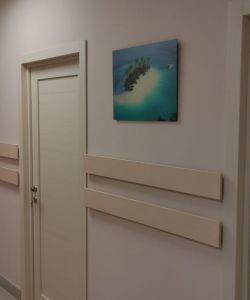 Композитные влагостойкие двери Aquadoor царговые модель NOVE в цвете белый кедр