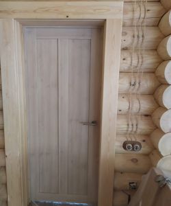 Композитные влагостойкие двери Aquadoor царговая модель DUO глухая, в цвете скандинавский дуб